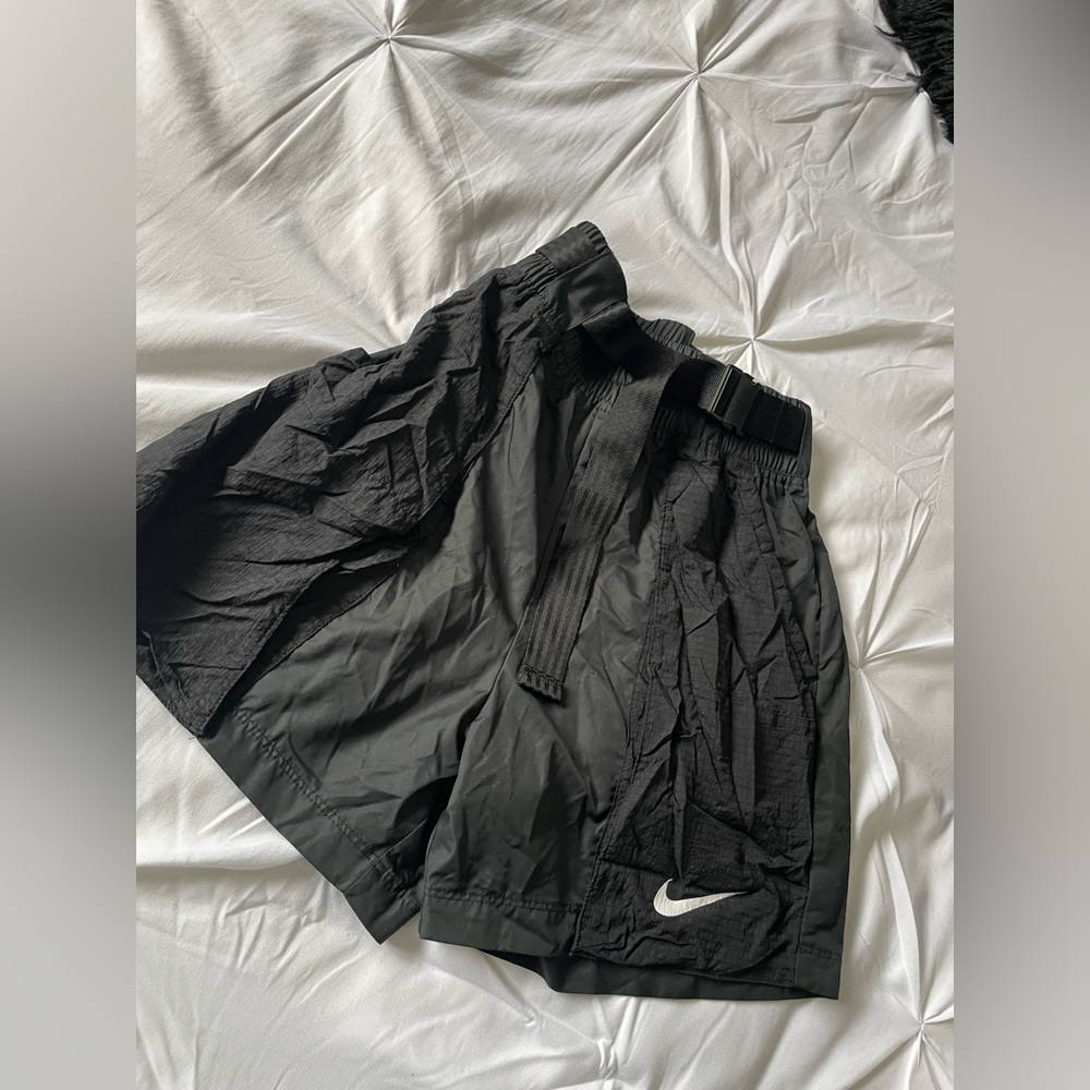 Nike Black Quilted Athletic Shorts